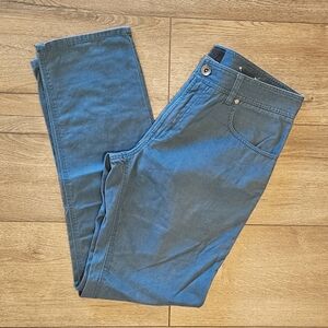 Lightly Worn- BAR III - Dark Teal Straight Leg, 6 Pocket Jeans - Size 32x32